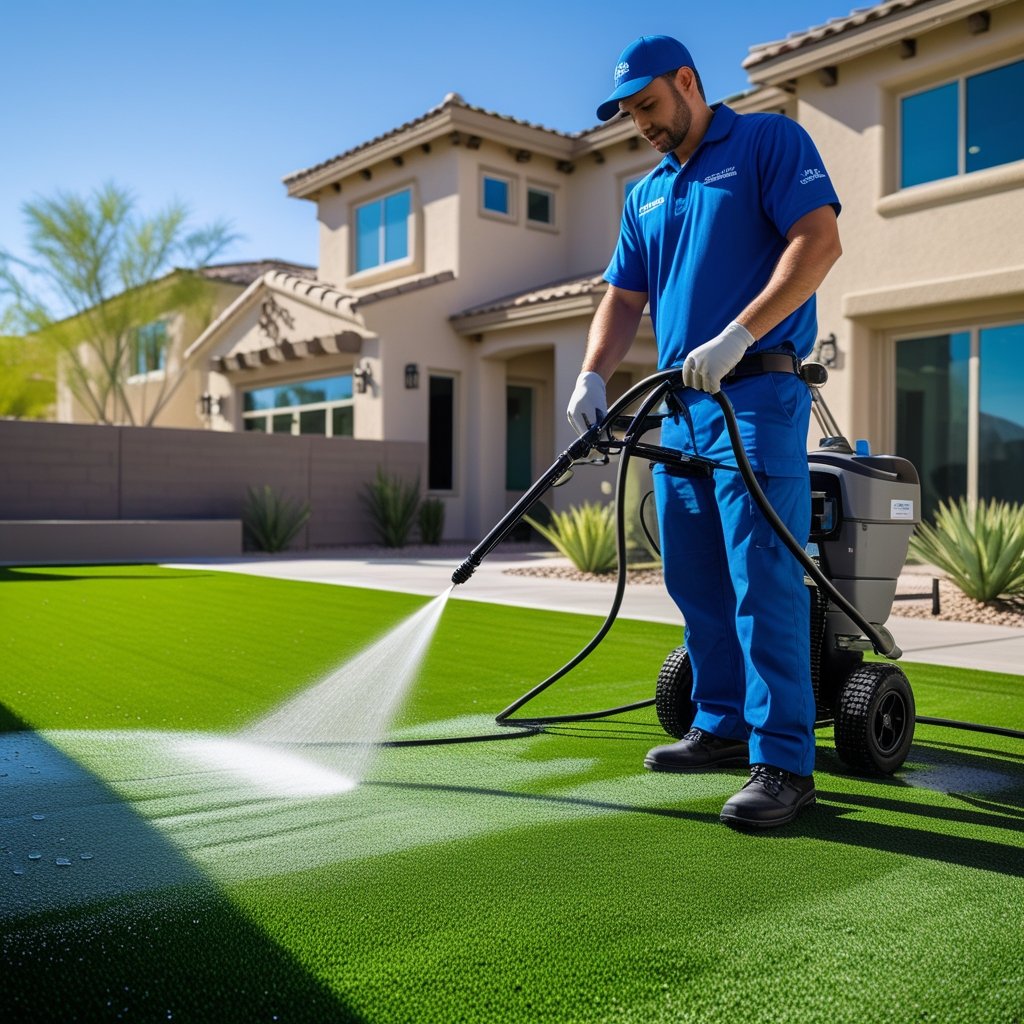 Professional artificial turf cleaning in Las Vegas